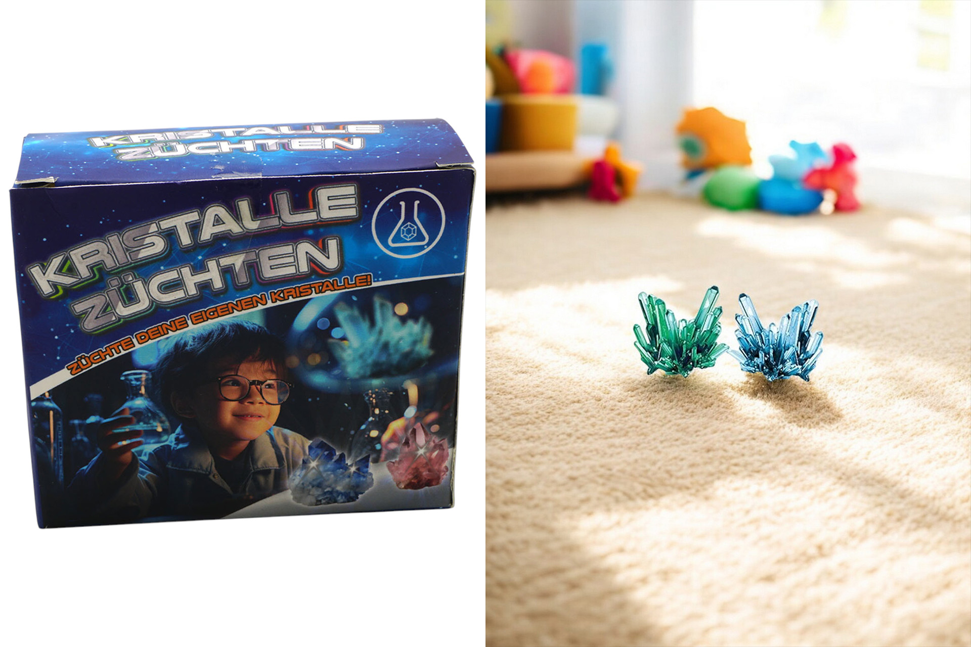 Kristalle Magic DIY, 6 Farben