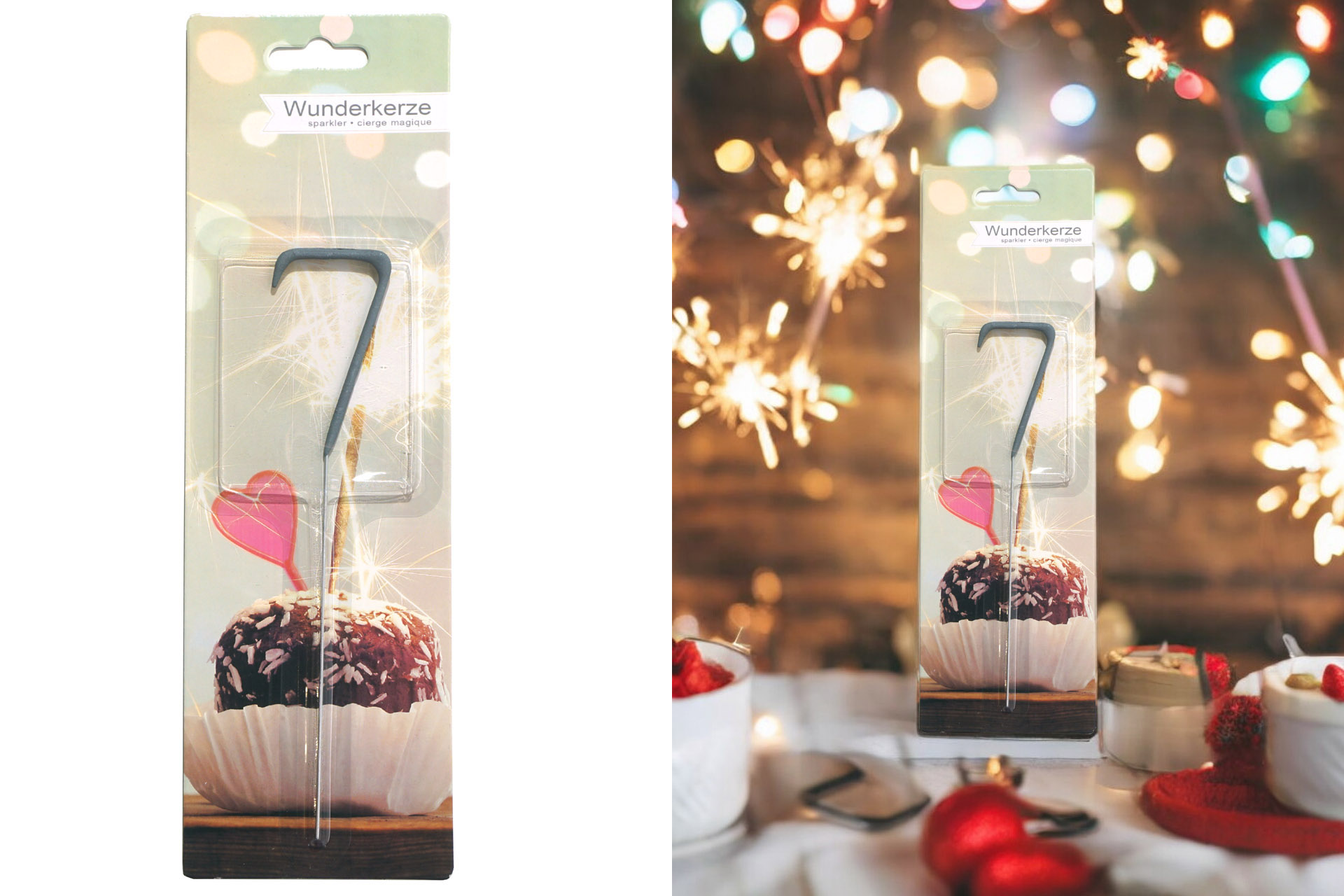 Wunderkerze Ziffer - 7, 16cm