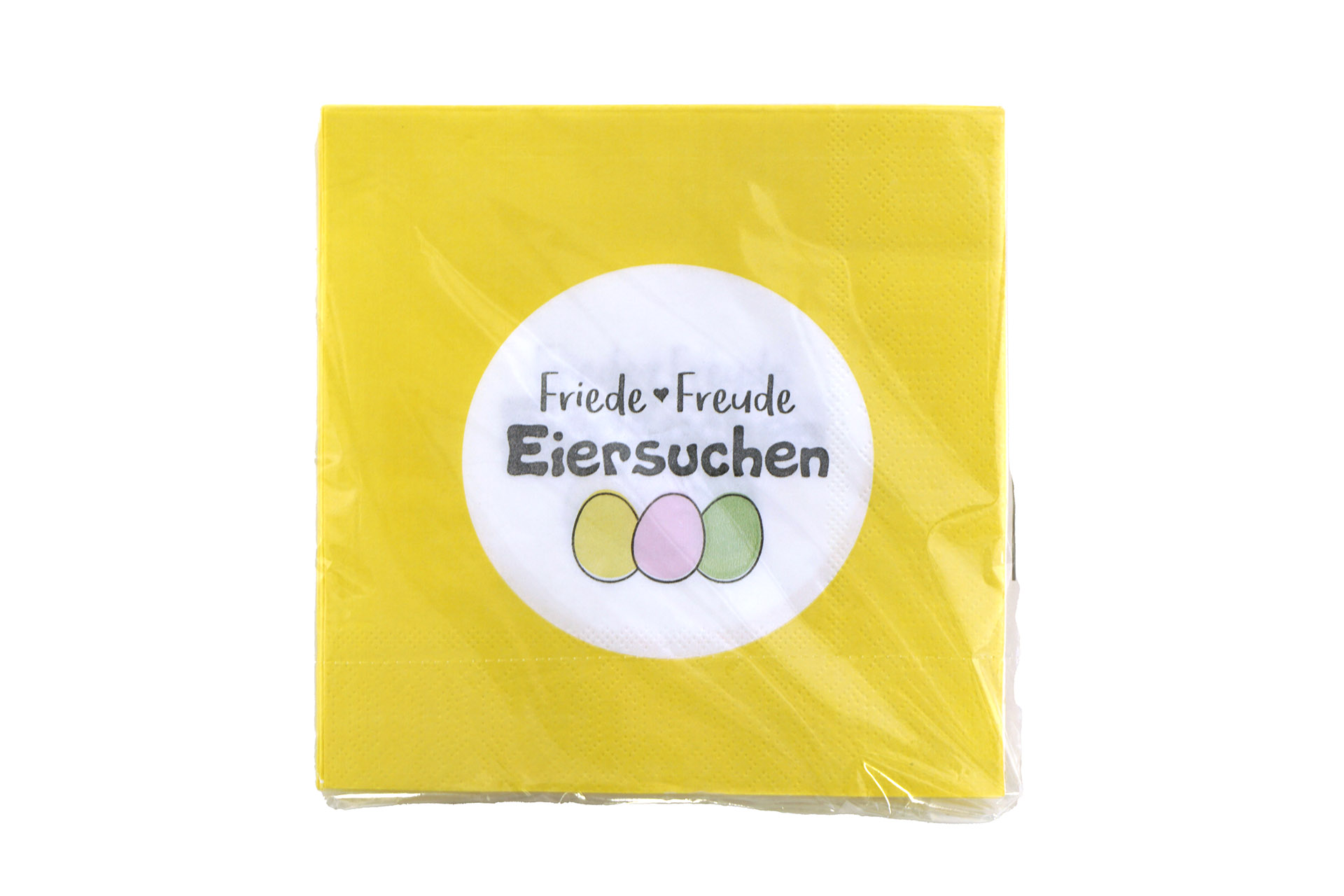 Servietten "Friede Freude Eiersuchen" 33x33cm, ¼ Falz, 3-lagig, 20er Pack