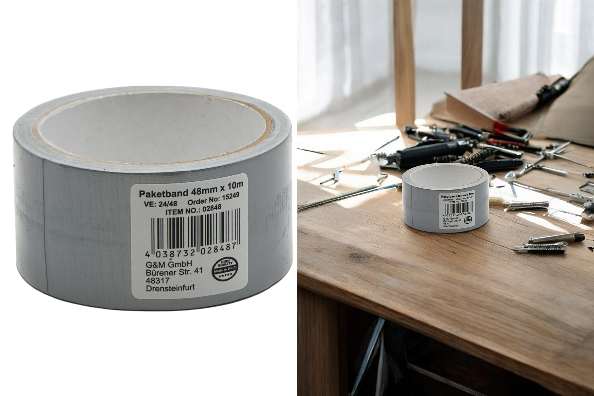 Klebeband Panzer-Gewebeband, 10mx48mm