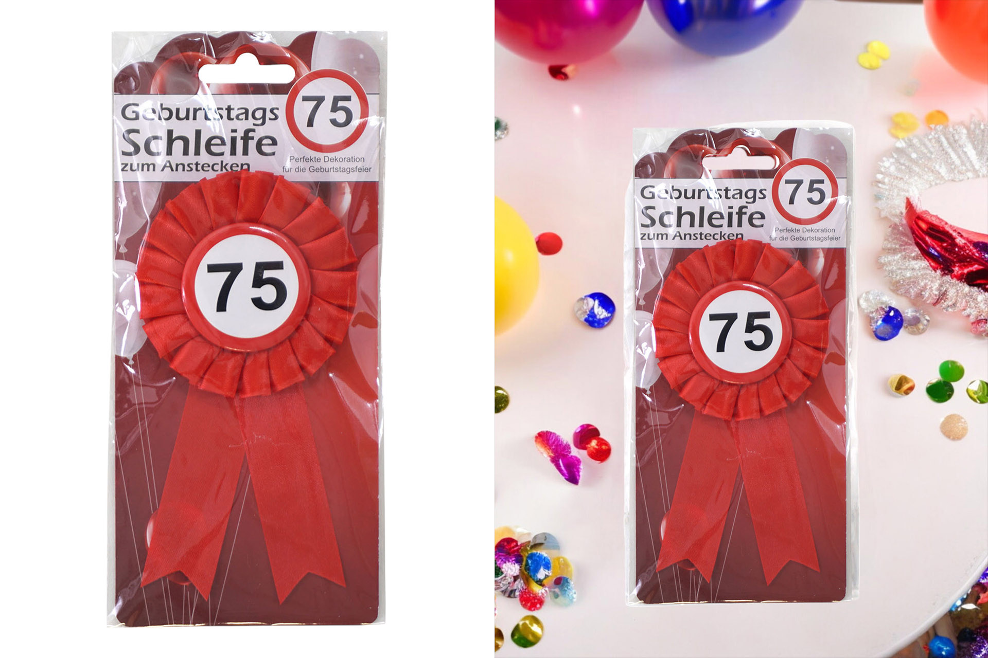 Jubiläums Sortiment Refill für Display Button Anstecker "75"