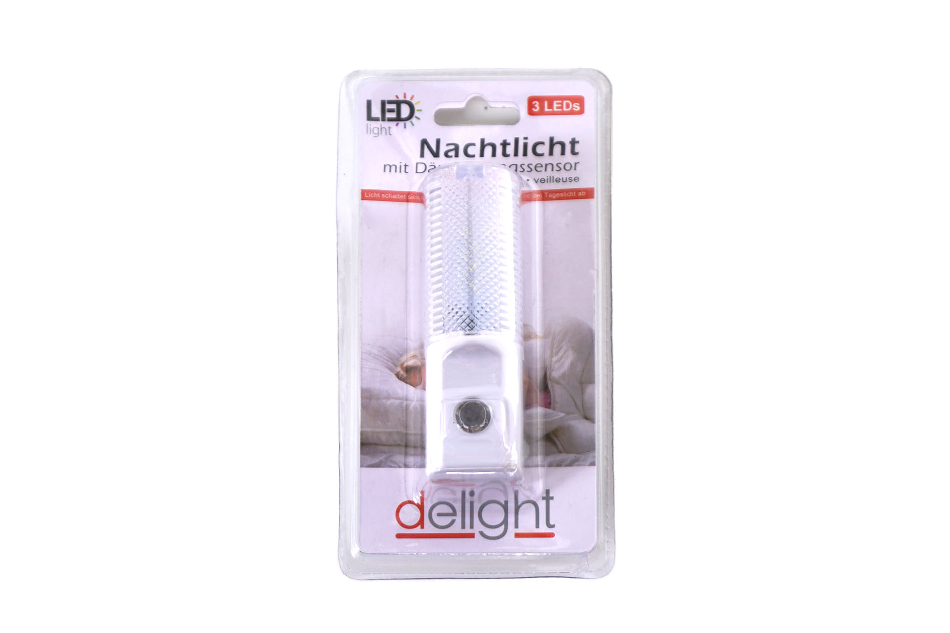 Nachtlicht LED mit Sensor 3 LED, 11x3,5cm