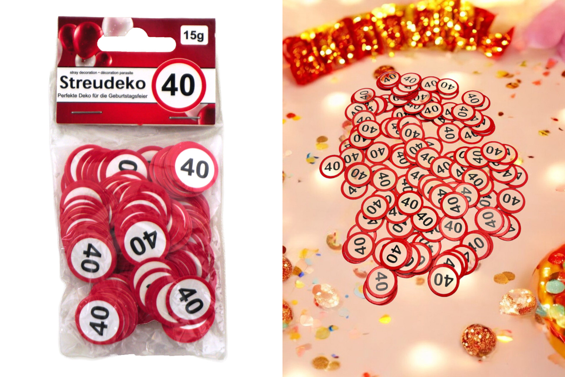 Jubiläums Sortiment Refill für Display Streudeko "40"