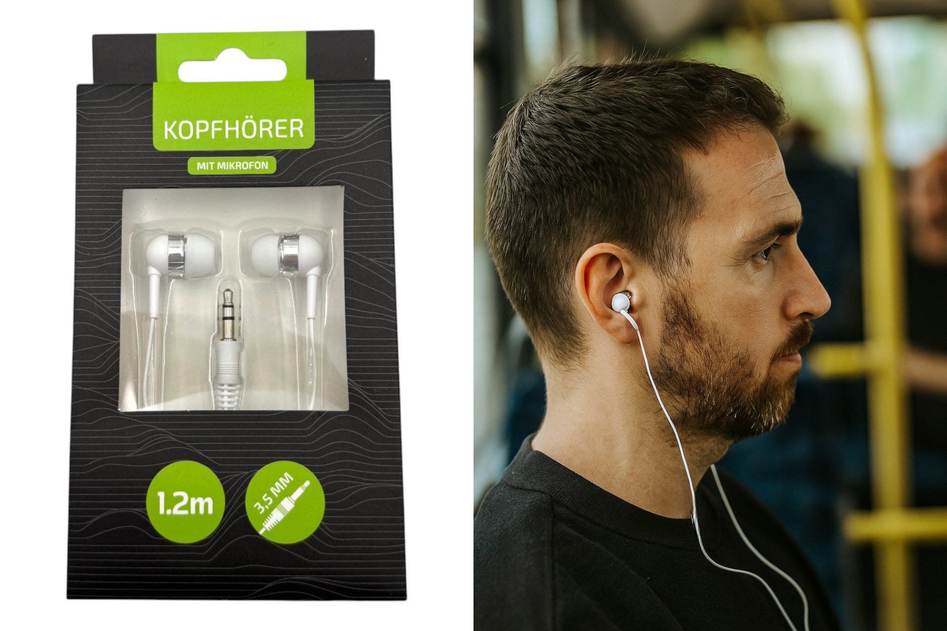 Kopfhörer Kabel, AUX Anschluss