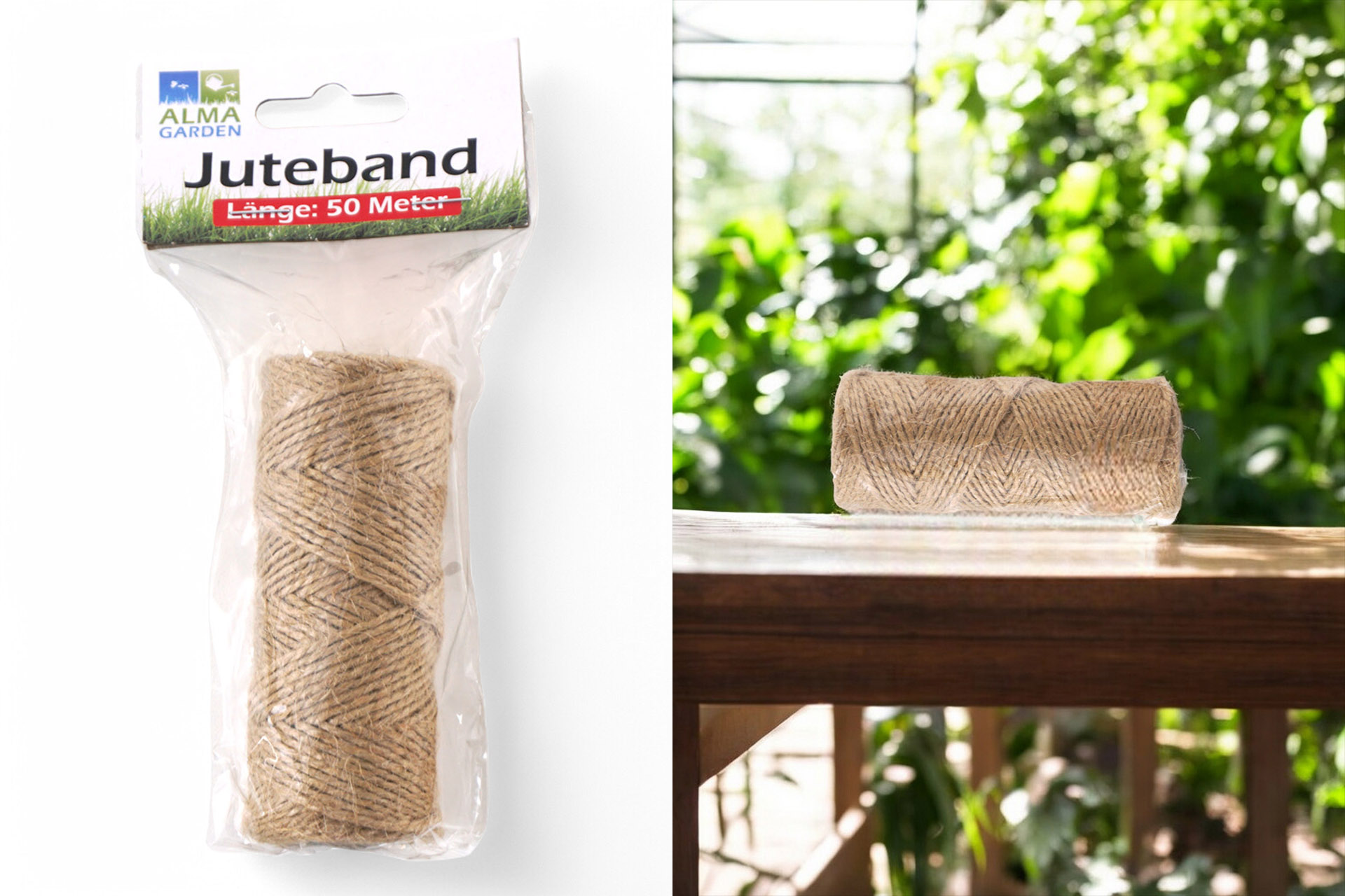 Juteband, 50m
