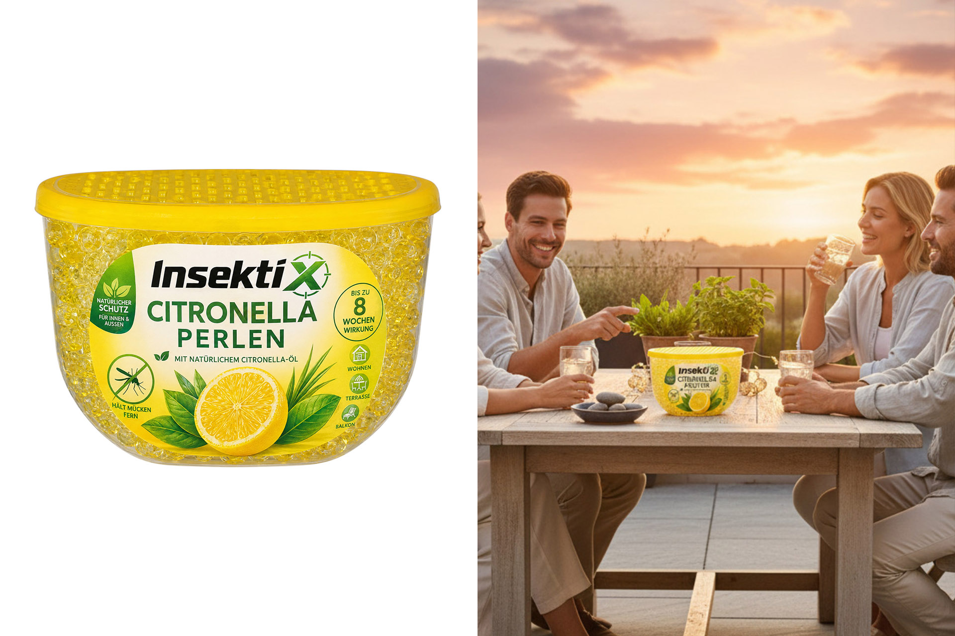 Anti-Mücken Gel/Perlen "Citronella", 140g