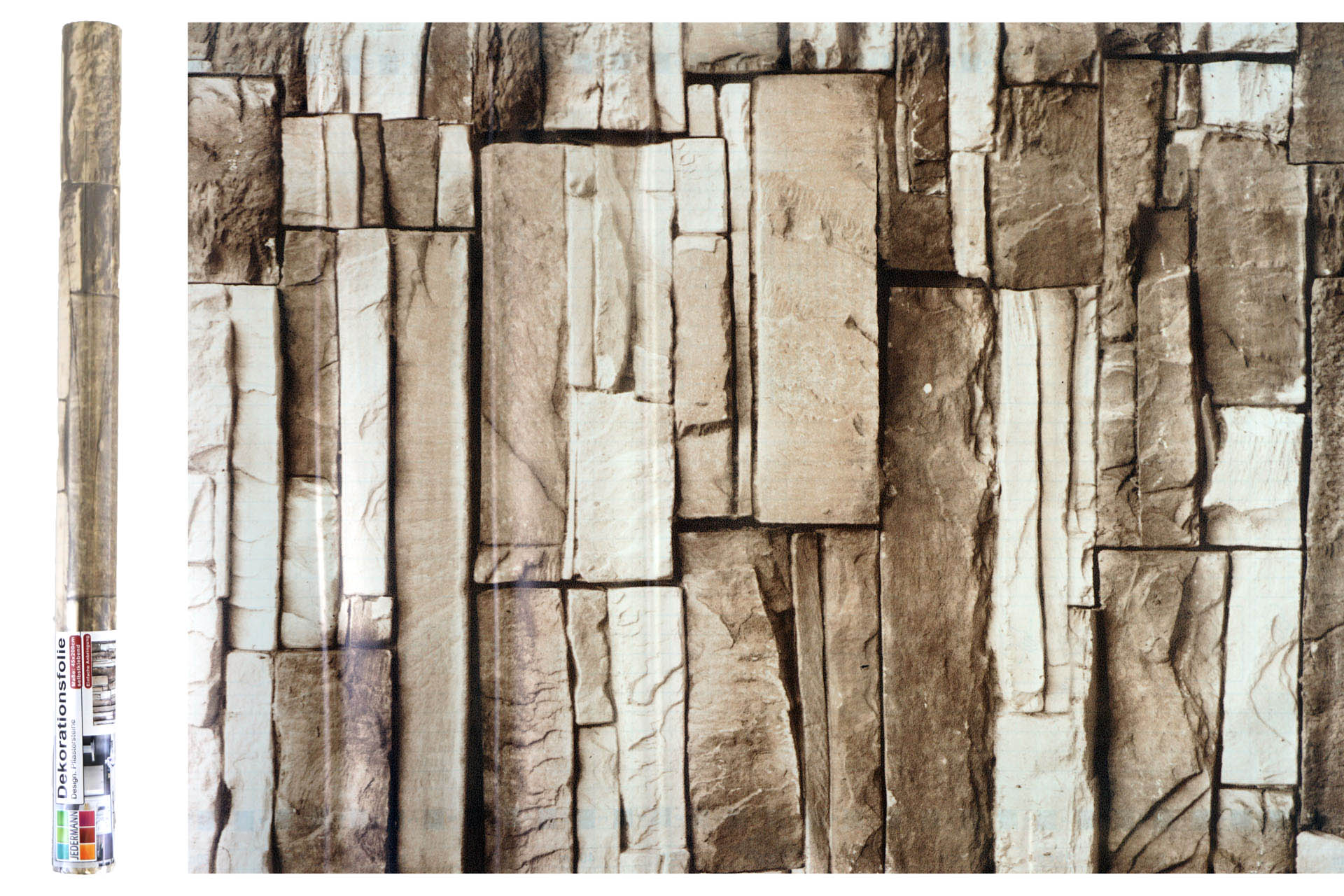 Dekofolie 200x45cm, Pflastersteine
