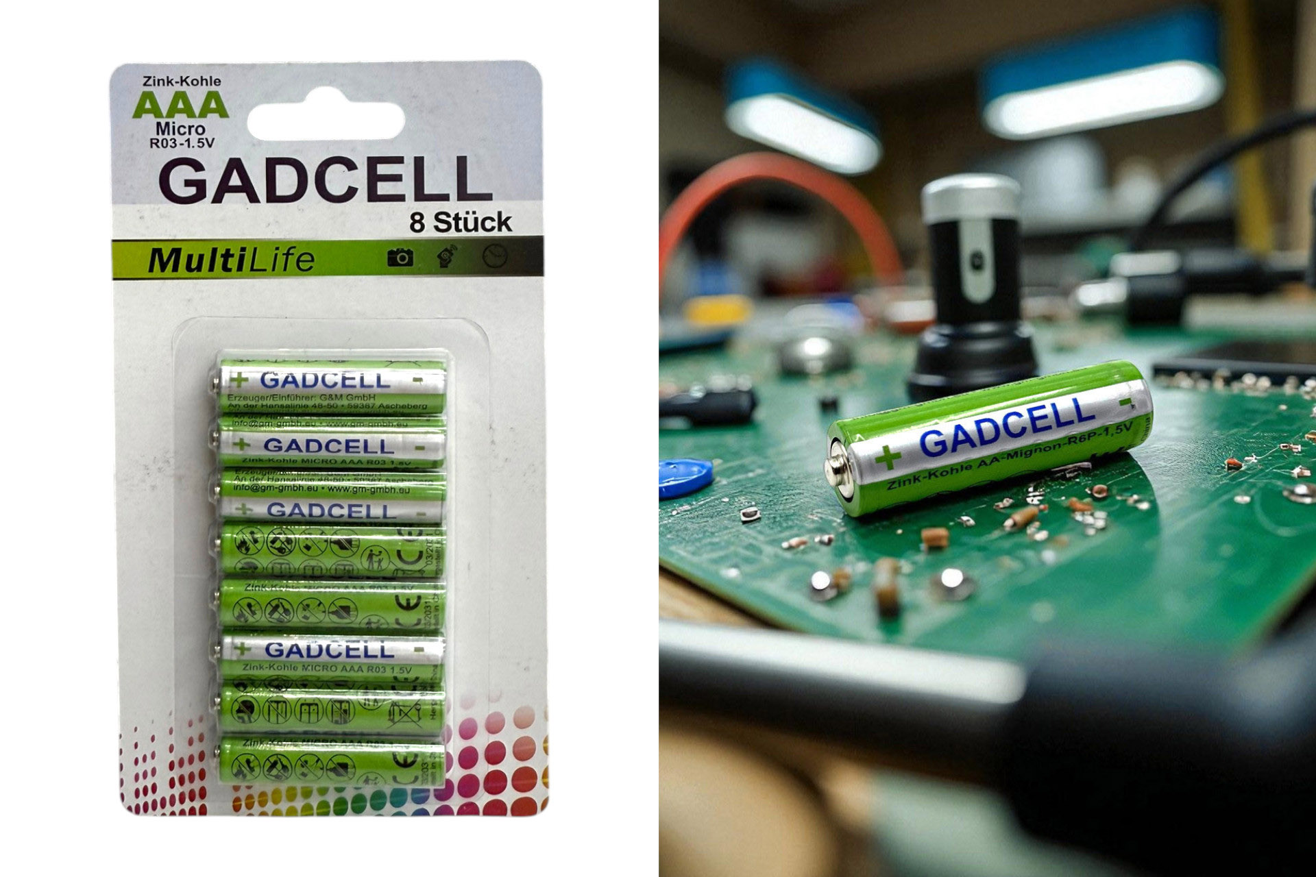 Batterie R03P/AAA "Gadcell", 8er