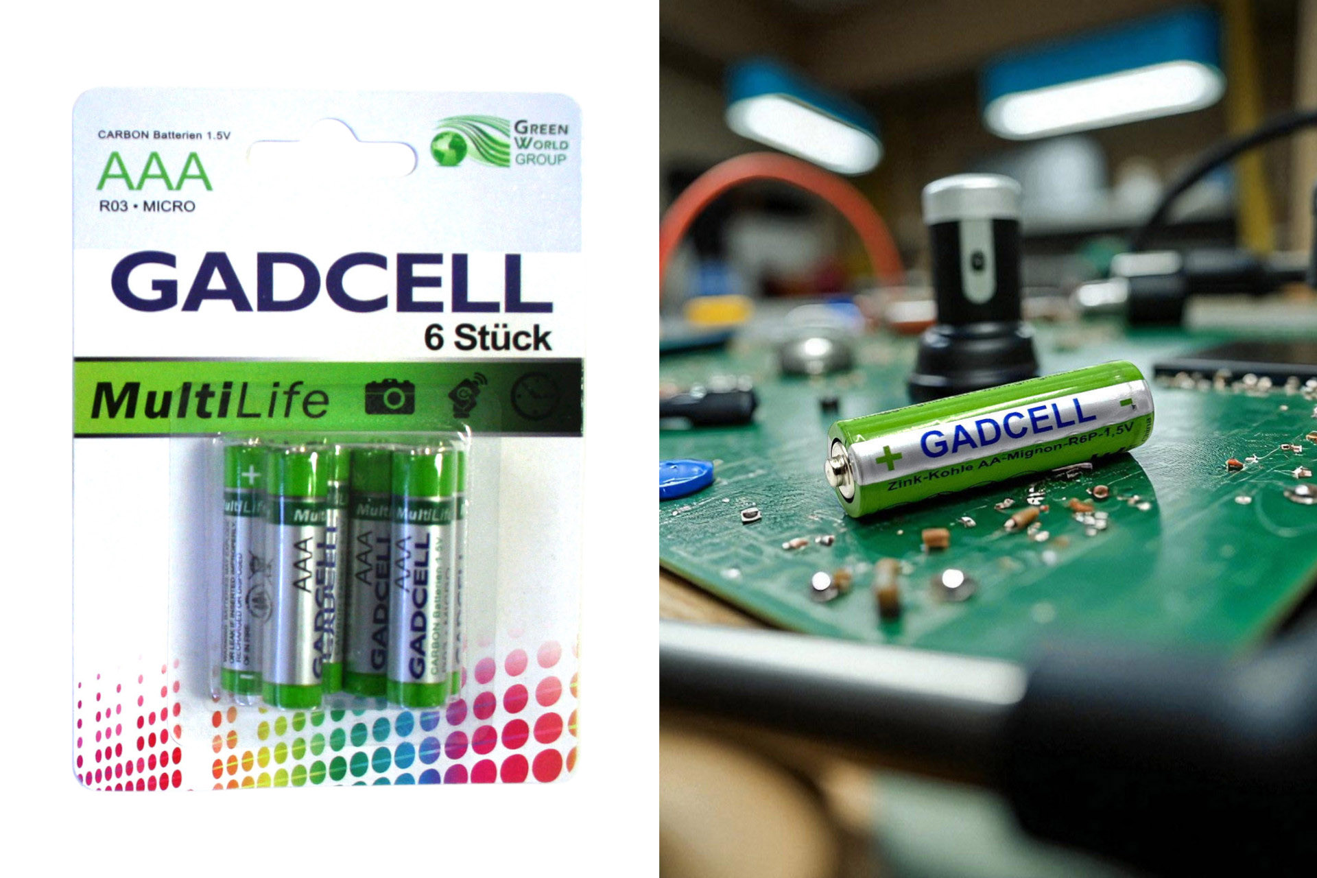 Batterie R03P/AAA "Gadcell", 6er