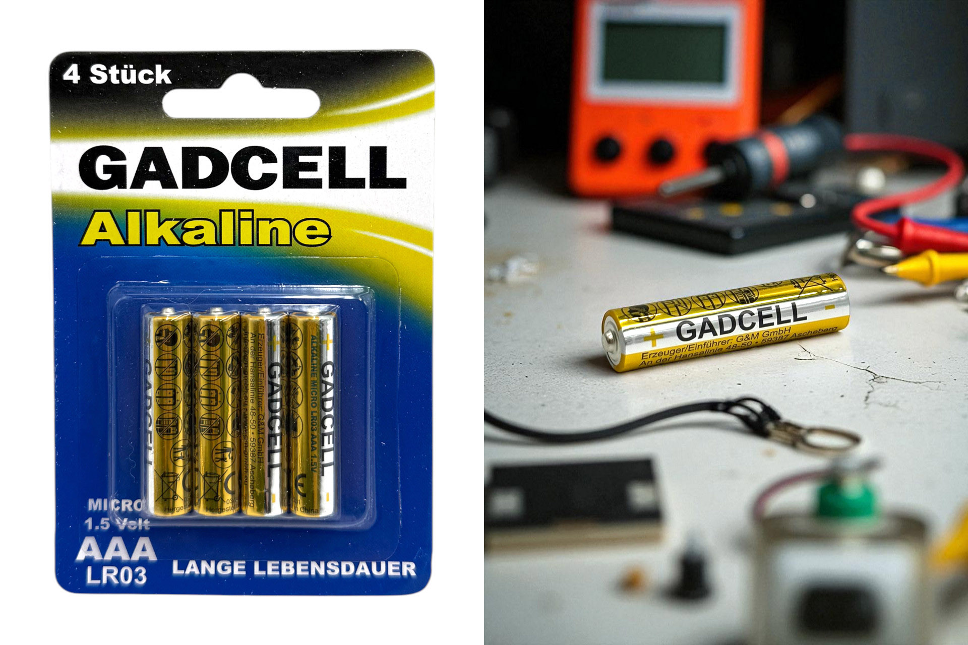Batterie AAA/LR3 4er, "Alkaline"