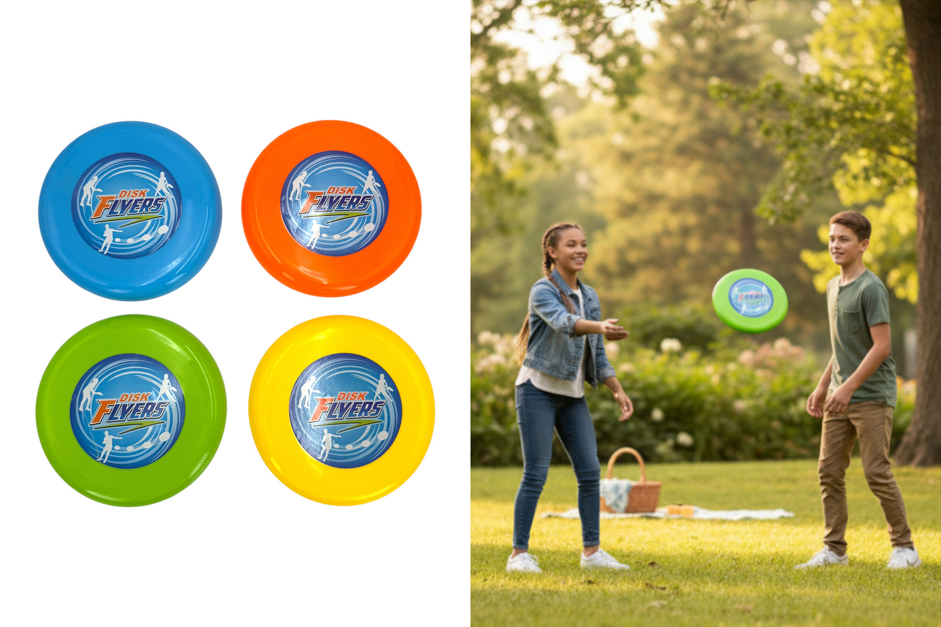 Frisbee "Flying Disc", Ø 20cm, 4 Farben, im Display