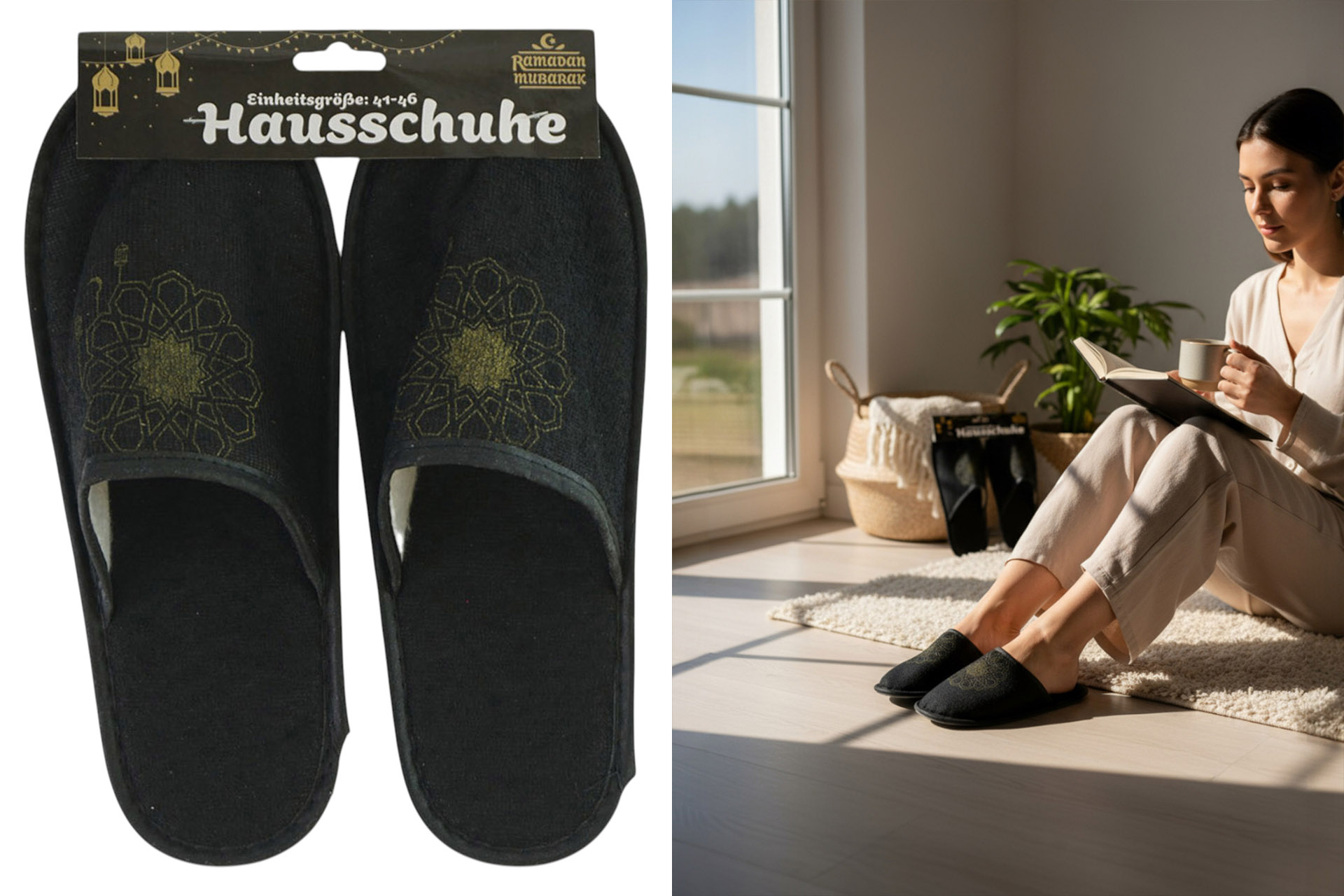 Hausschuhe "Ramadan", Gr. 41-46