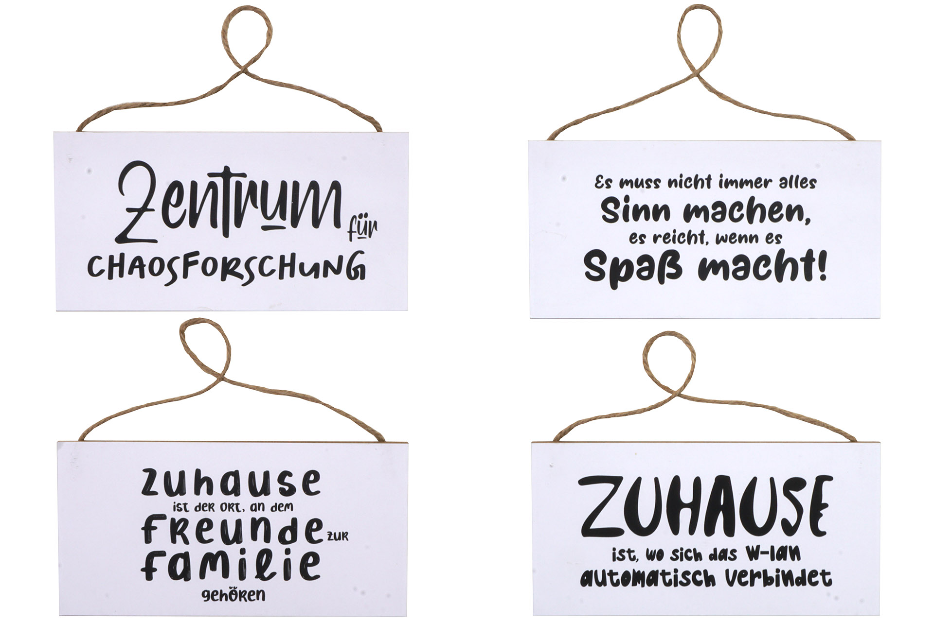 Holzschild mit Sprüchen, 10x20cm, 4 Designs