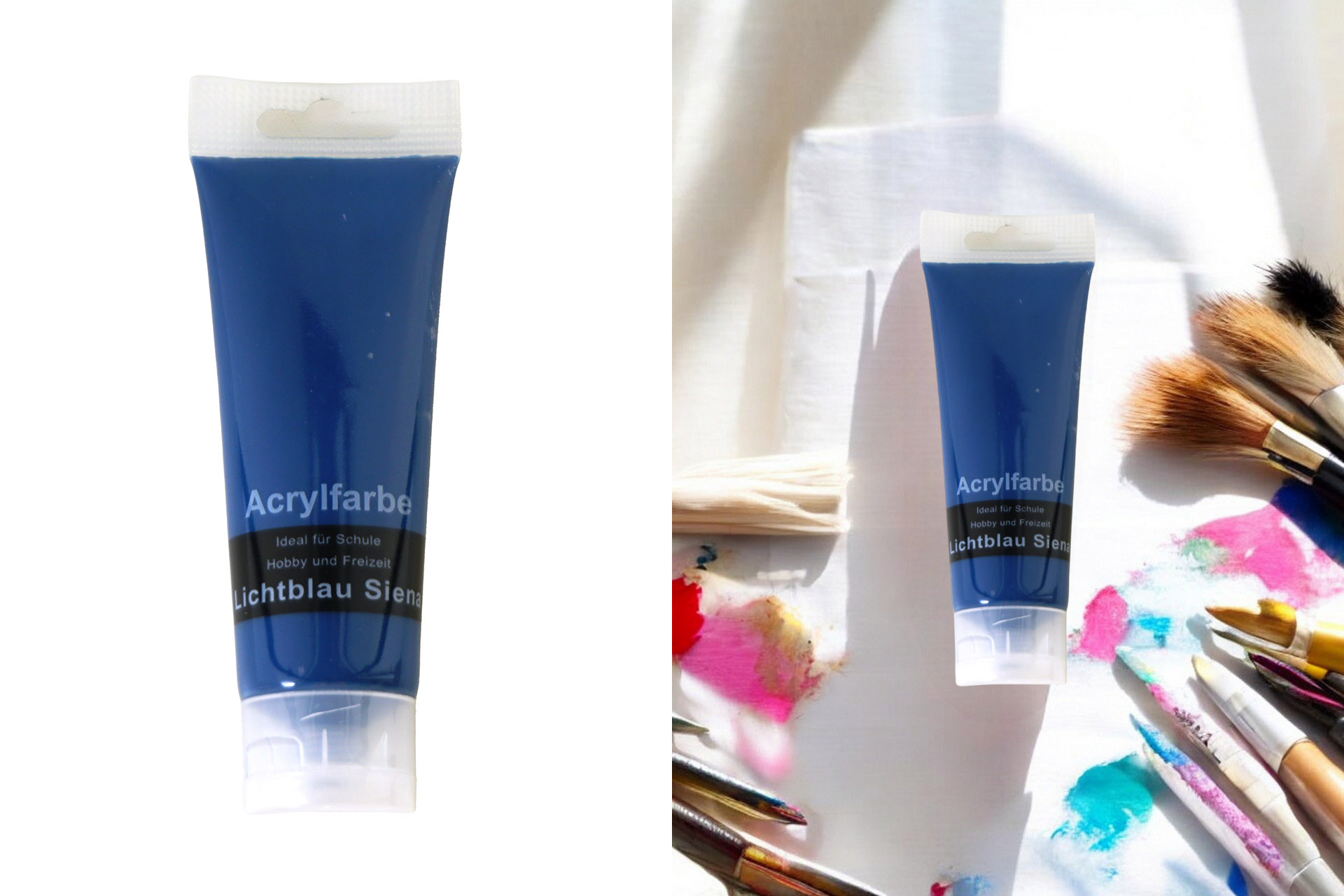 Acrylfarbe 75ml, lichtblau