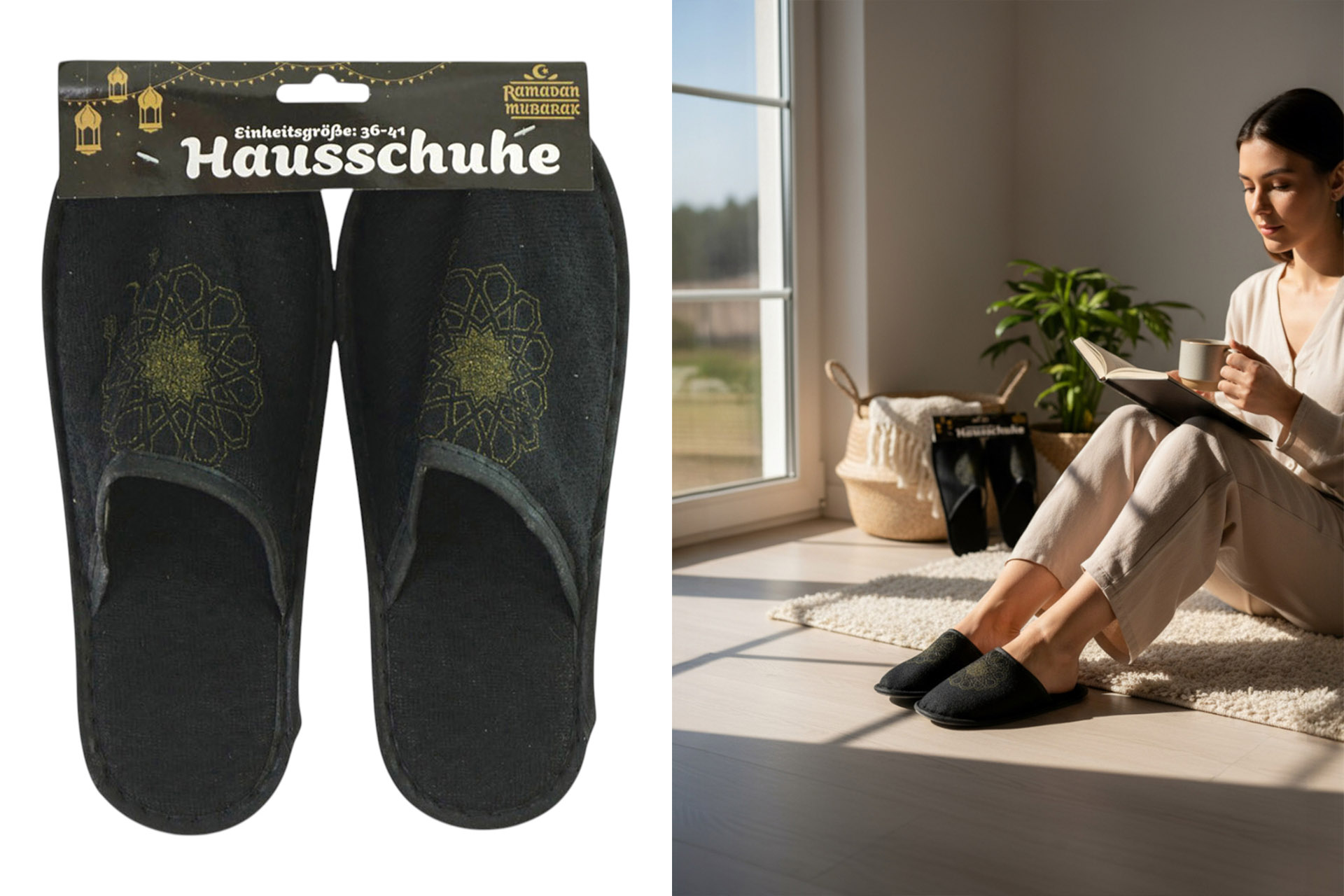 Hausschuhe "Ramadan", Gr. 36-41