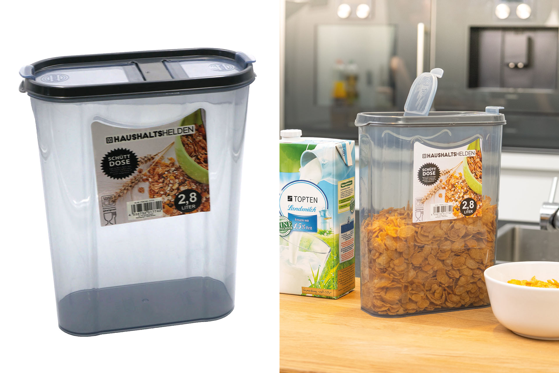 Storage box, bulk can, 2.8 liters, 3 colors