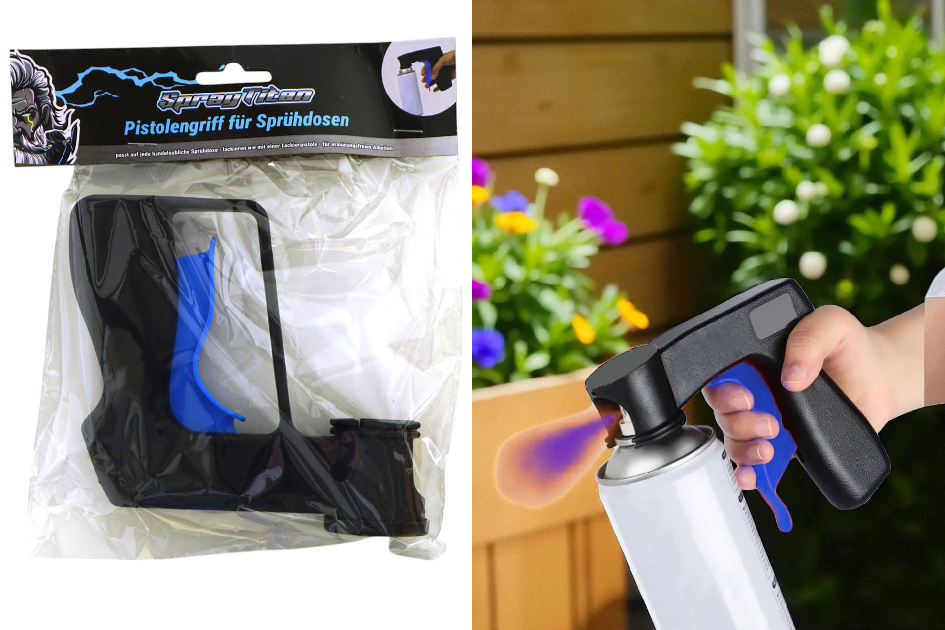 Sprühpistole/Pistolengriff für Sprühdosen, 14x12x4cm