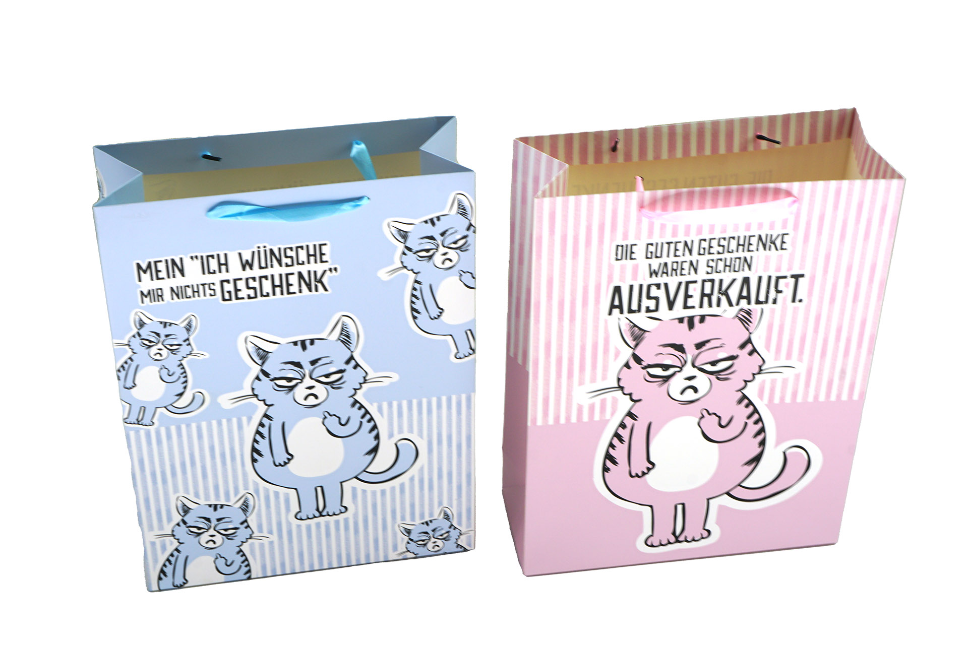 Geschenktüte "Miesekatze", 30x40x12cm, 2 Designs
