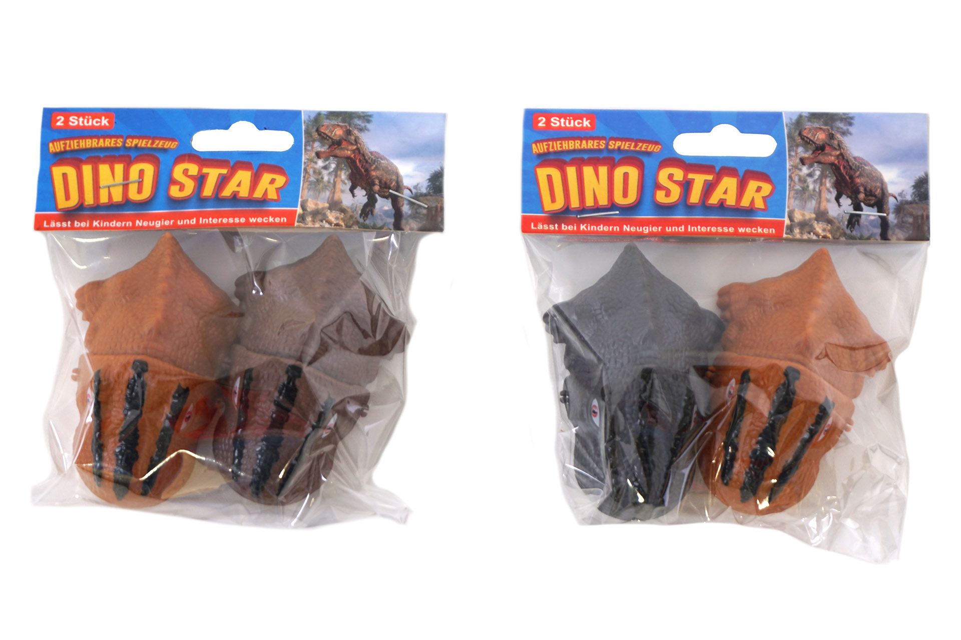 Spielzeug Fahrzeug aufziehbar "Dino Star" 2 fach sortiert 2er Pack
