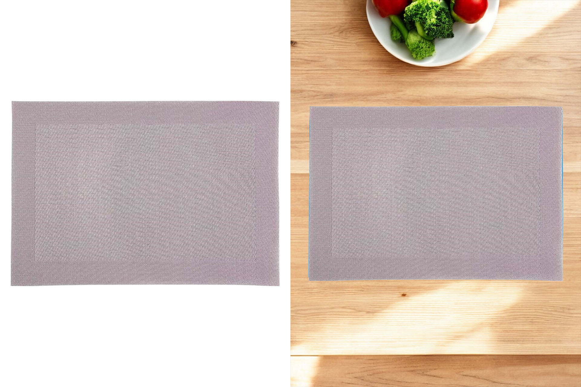 Place mat "Hampton" 45x30cm PVC, pastel lilac