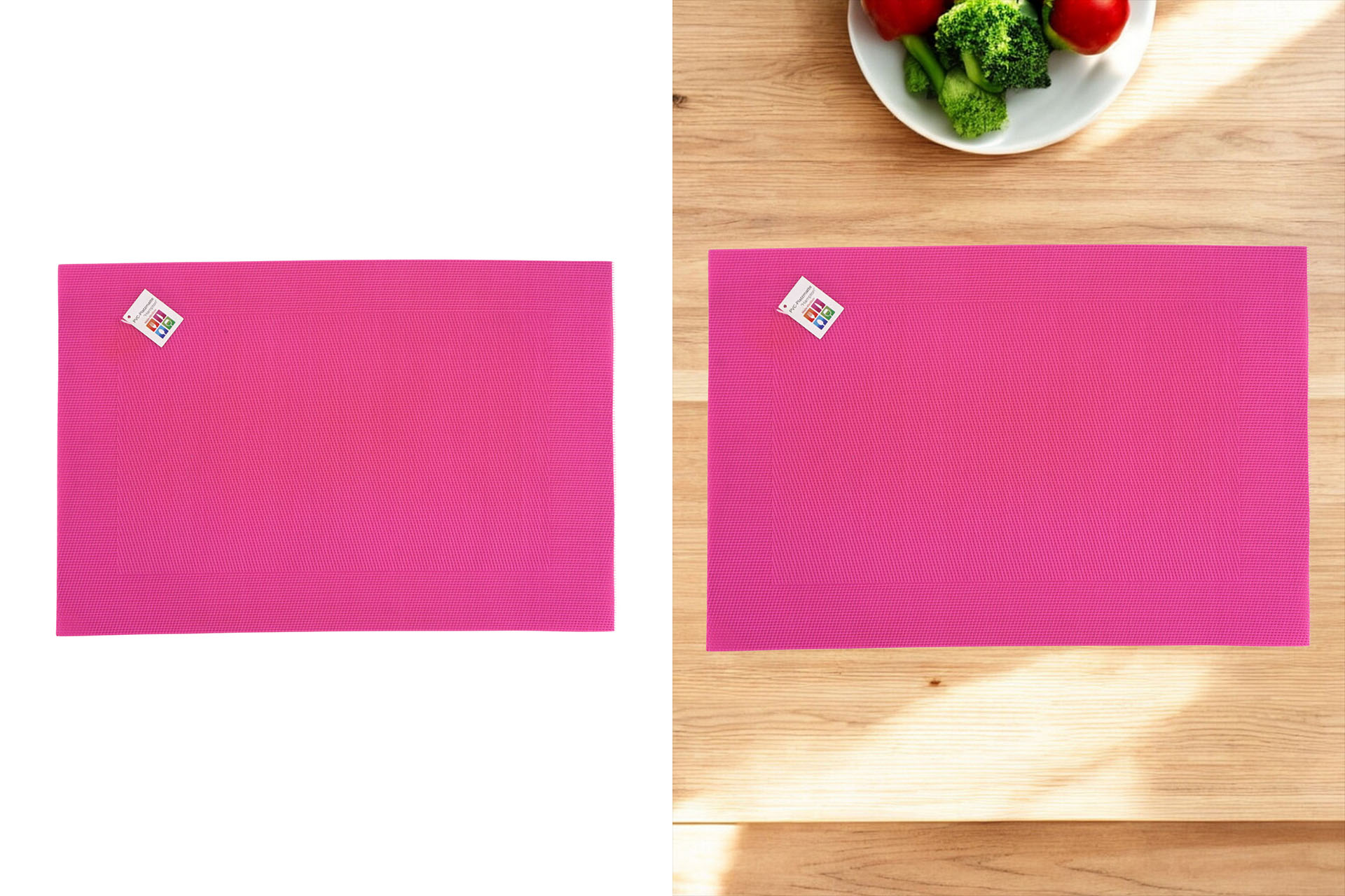 Place mat "Hampton" 45x30cm PVC, pink