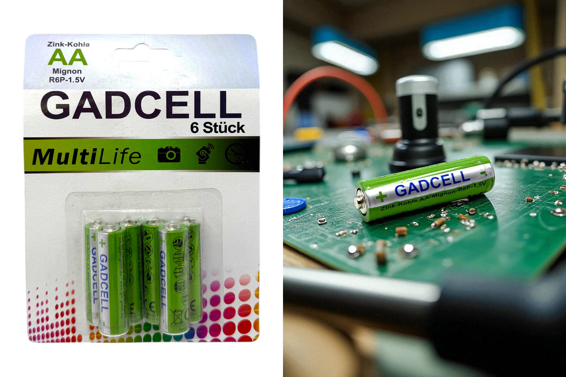 Batterie AA/R6 "Gadcell", 6er