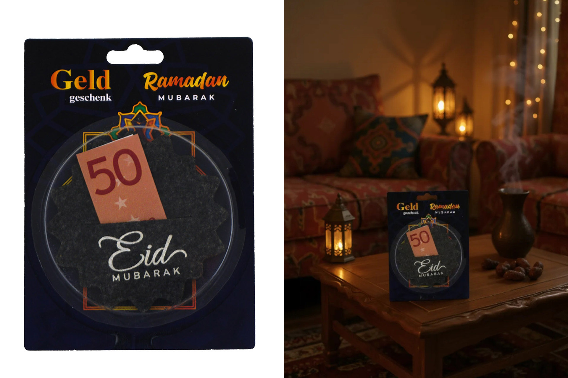 Geldgeschenk Filz "Ramadan", 17x7x0,5cm