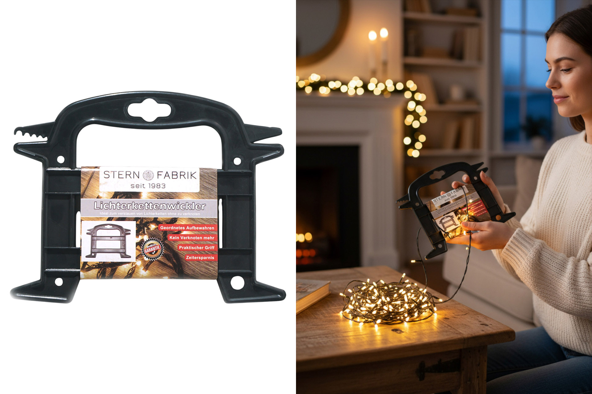 Lichterkette X Mas Wickler